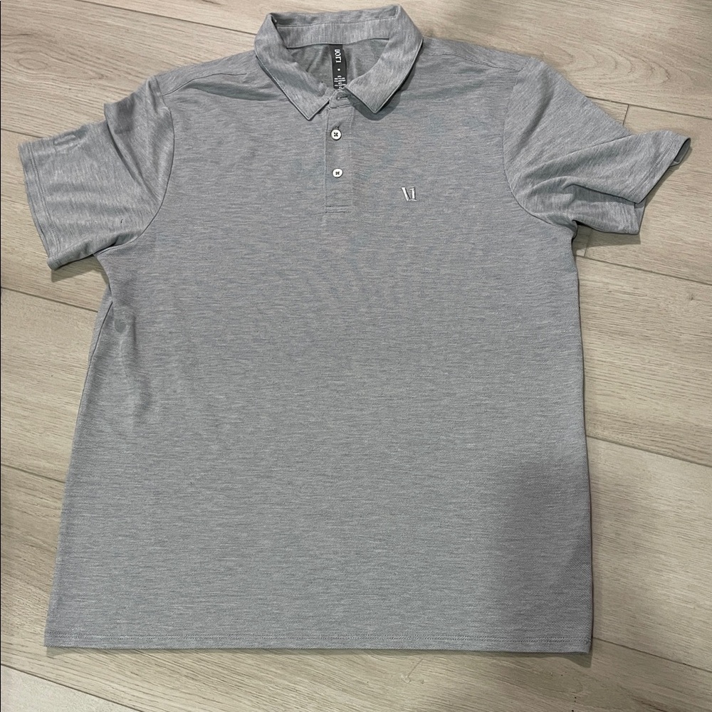 Vuori Light Gray Polo Shirt